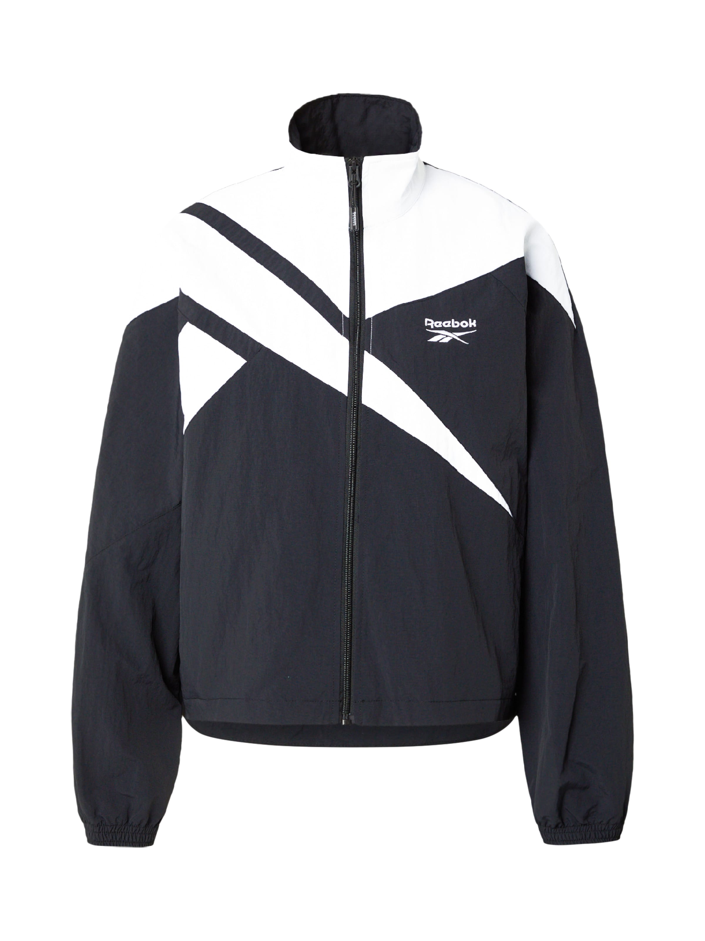 Reebok Prehodna jakna | črna barva: sprednja stran