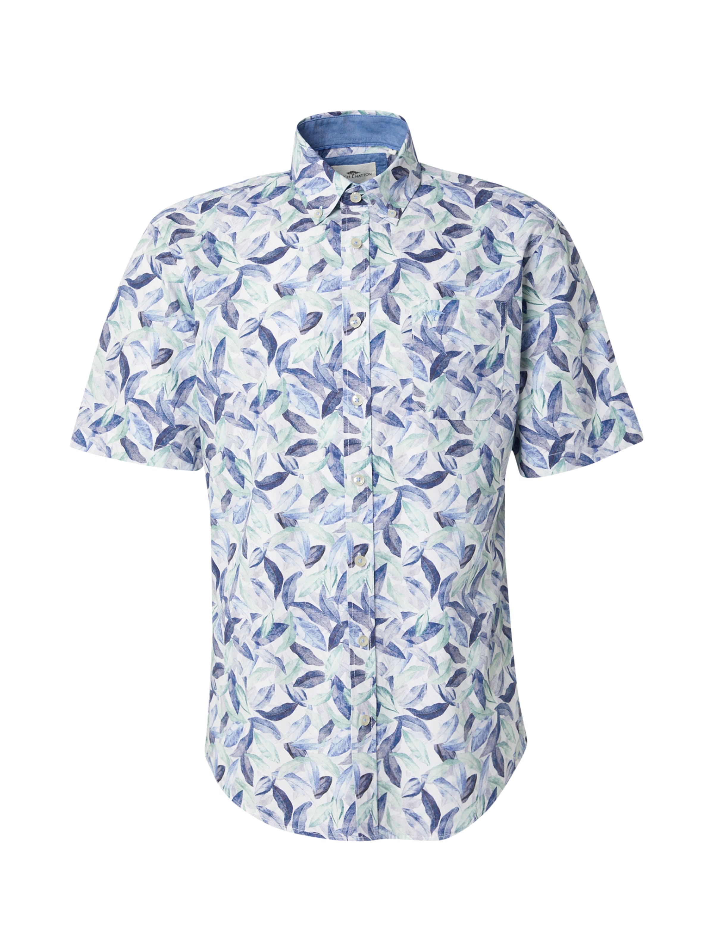 FYNCH-HATTON Regular fit Button Up Shirt in Blue: front
