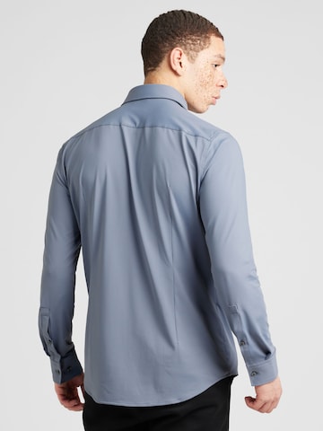 HUGO Slim fit Button Up Shirt 'Kenno' in Blue