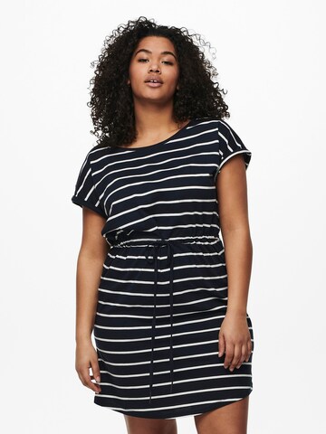 ONLY Carmakoma Kleid  'April' in Blau: Vorderseite