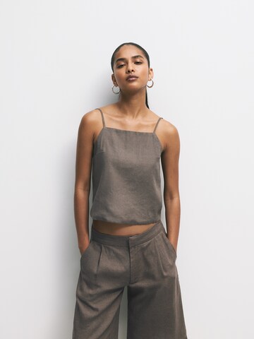 Pull&Bear Top in Grau: Vorderseite