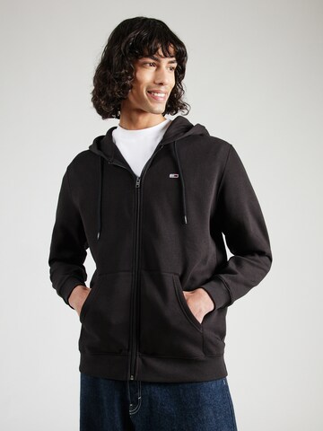 Tommy Jeans Кофта на молнии в Черный: спереди