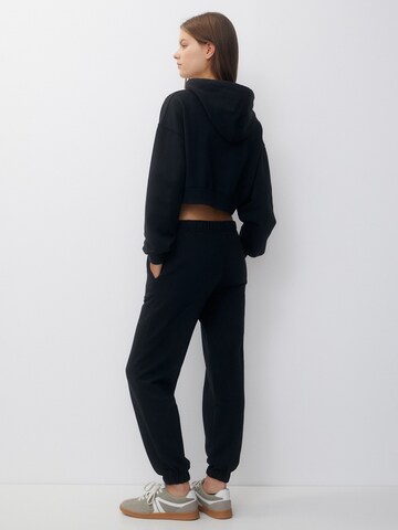 Pull&Bear Sweat jacket in Black