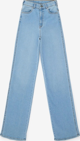 Dr. Denim Jeans 'Moxy High Straight Jeans' in Blauw: voorkant