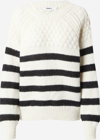 ONLY Sweater 'Billie' in White: front