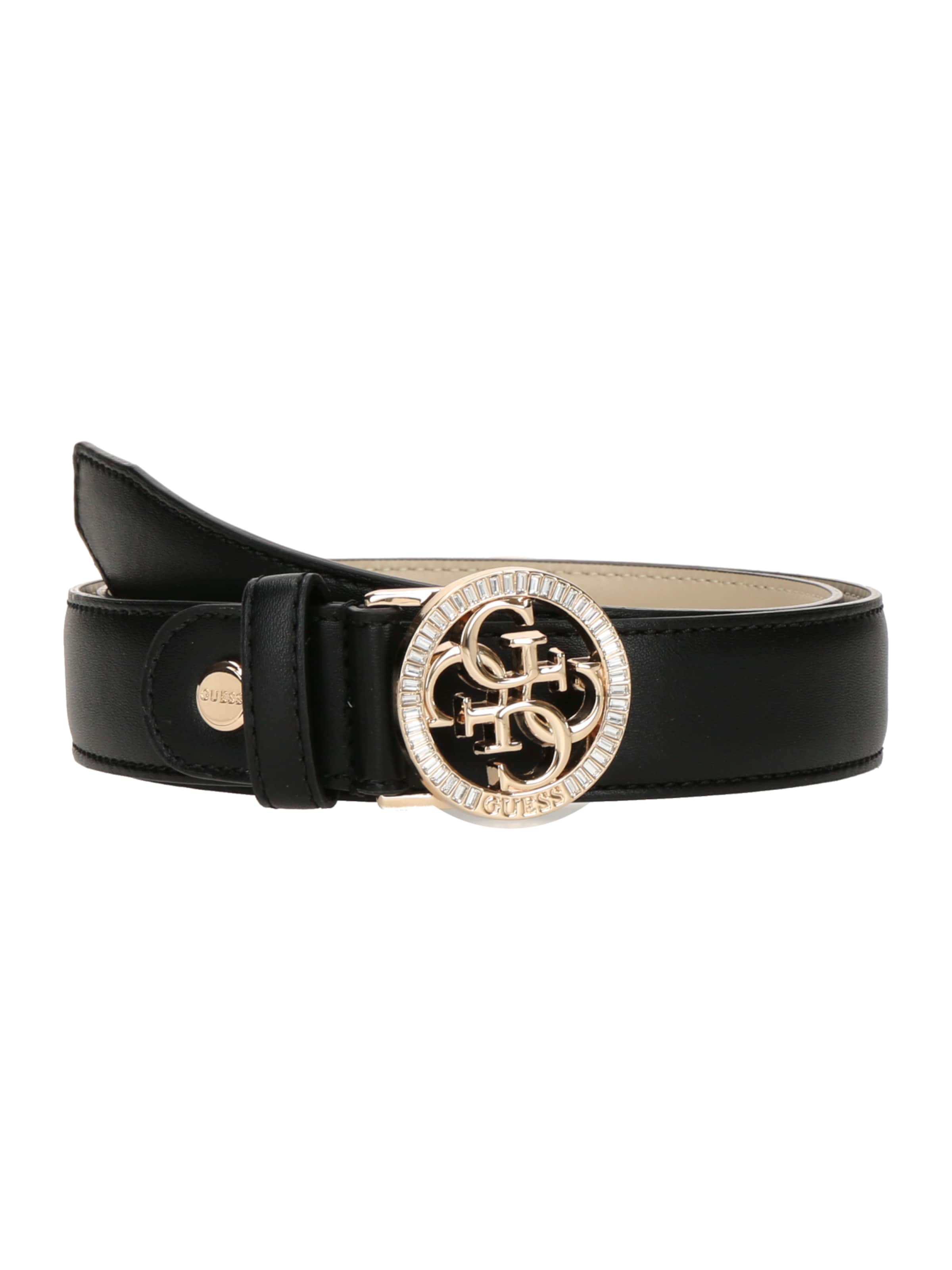 GUESS Belt 'ADJ & NOT REV H30' in Black: front