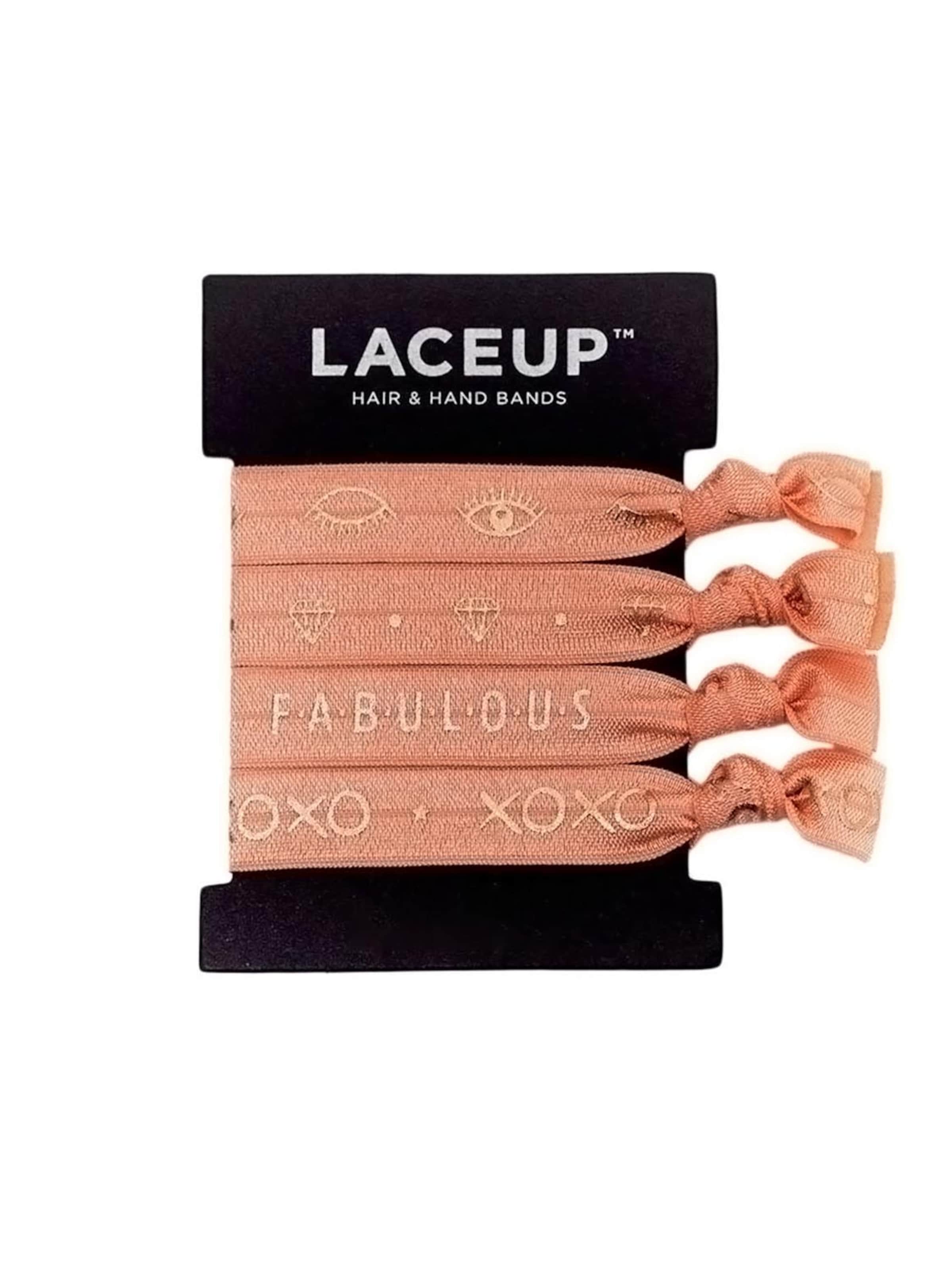 Bracelet 'Peach' Laceup en orange