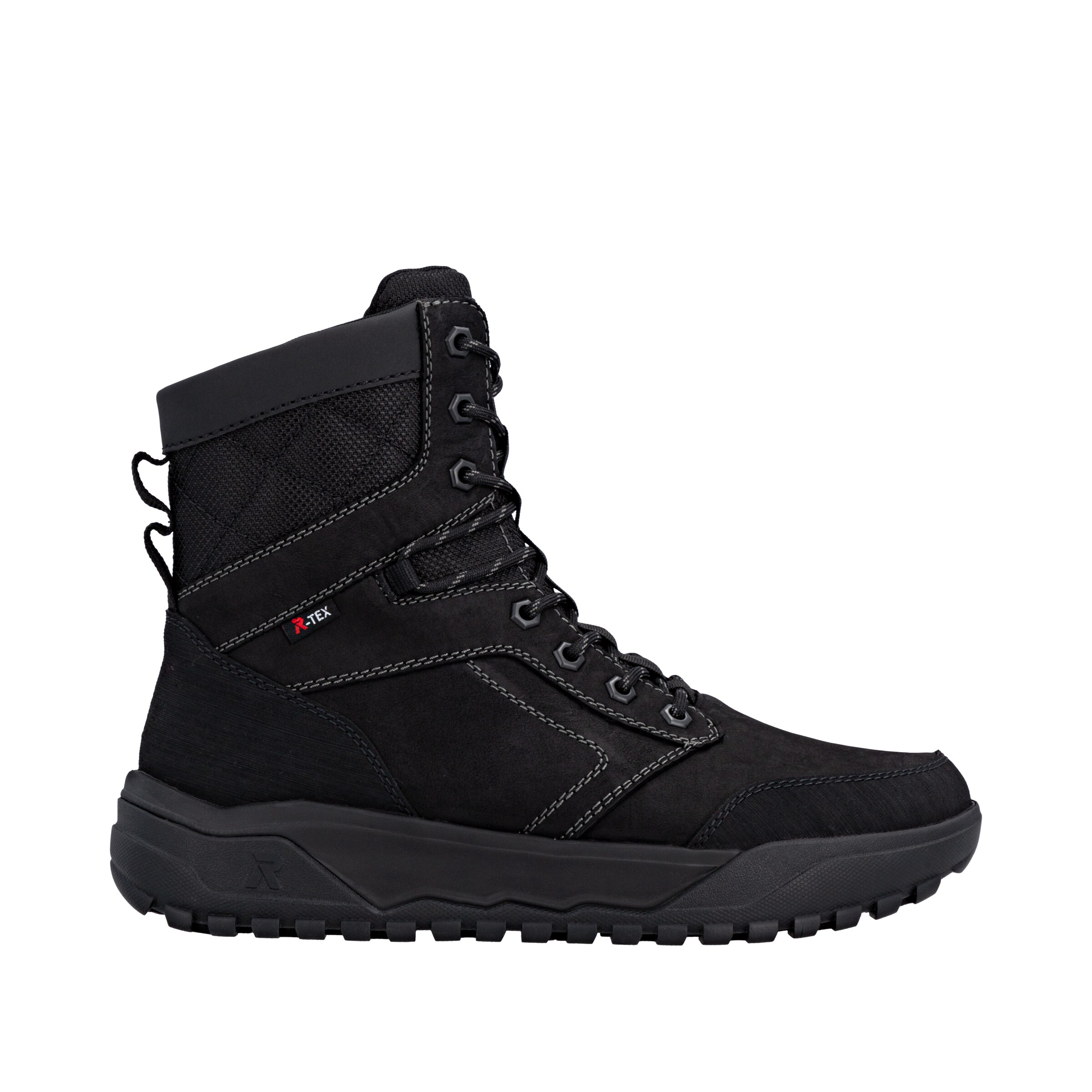 Rieker Lace-Up Boots in Black