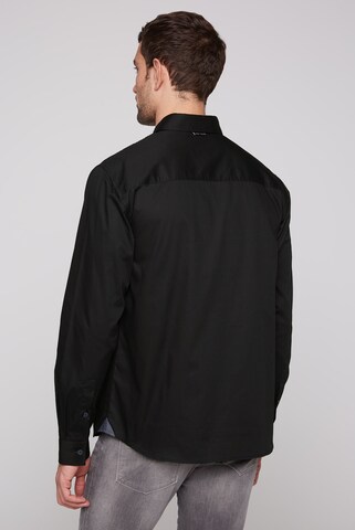 CAMP DAVID Regular fit Button Up Shirt in Black