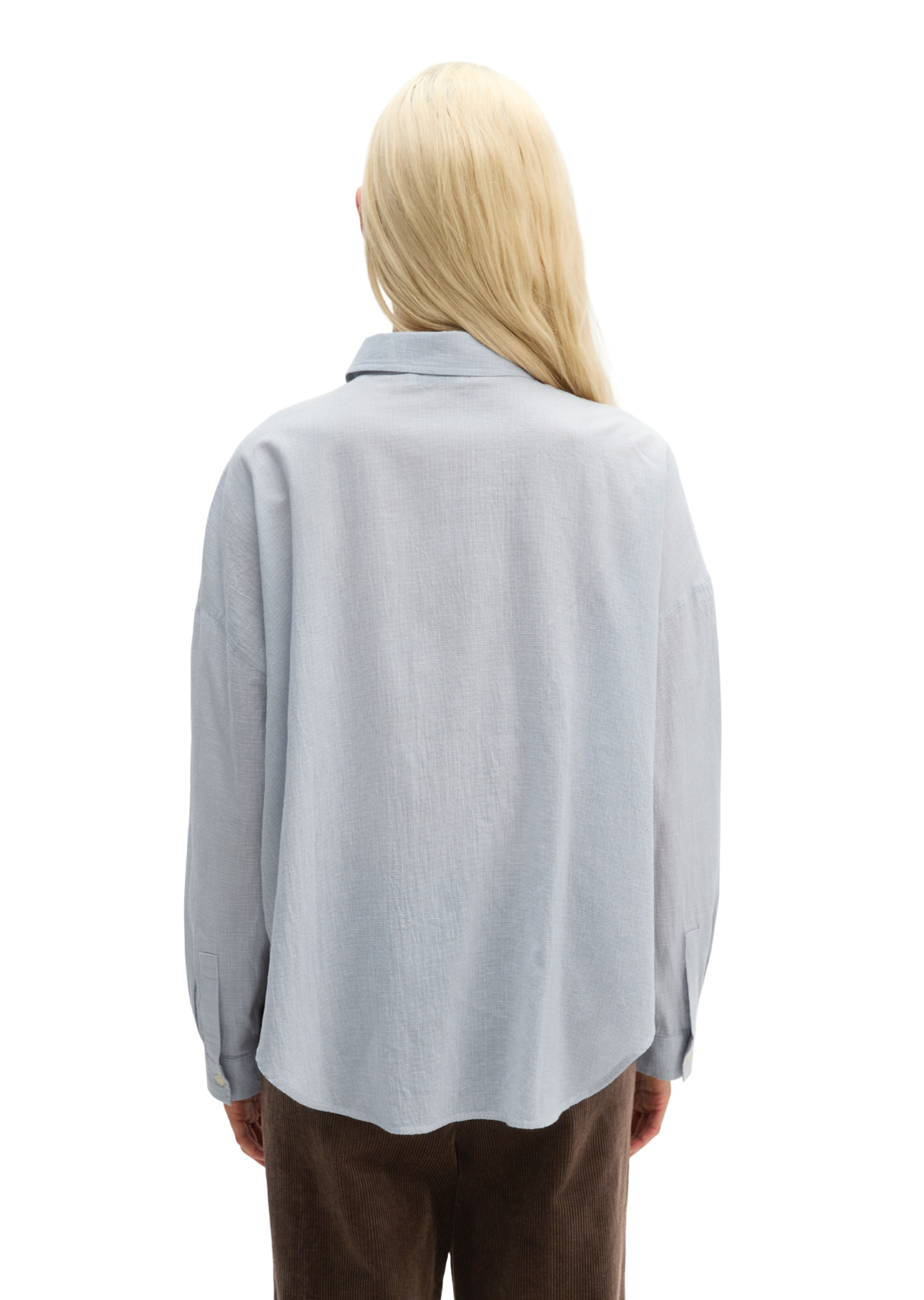 Marc O'Polo Blouse in Blauw: terug