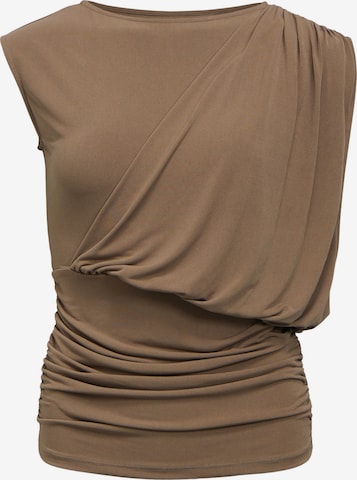 Top di OBJECT in marrone: frontale