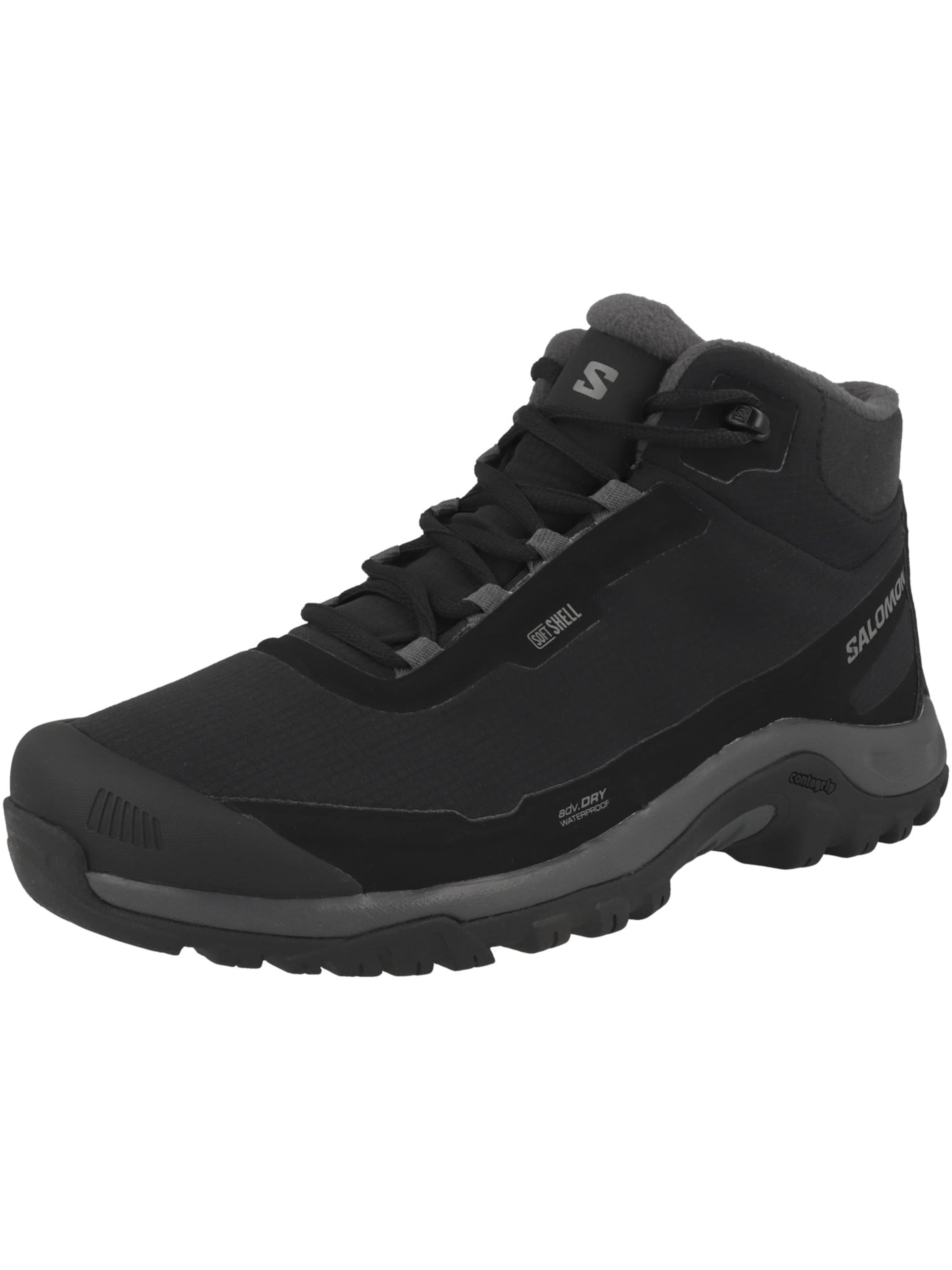 SALOMON - Sapato baixo 'Shelter' em preto: frente