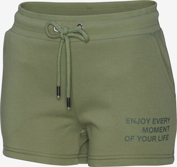 BUFFALO Normální Kalhoty – zelená