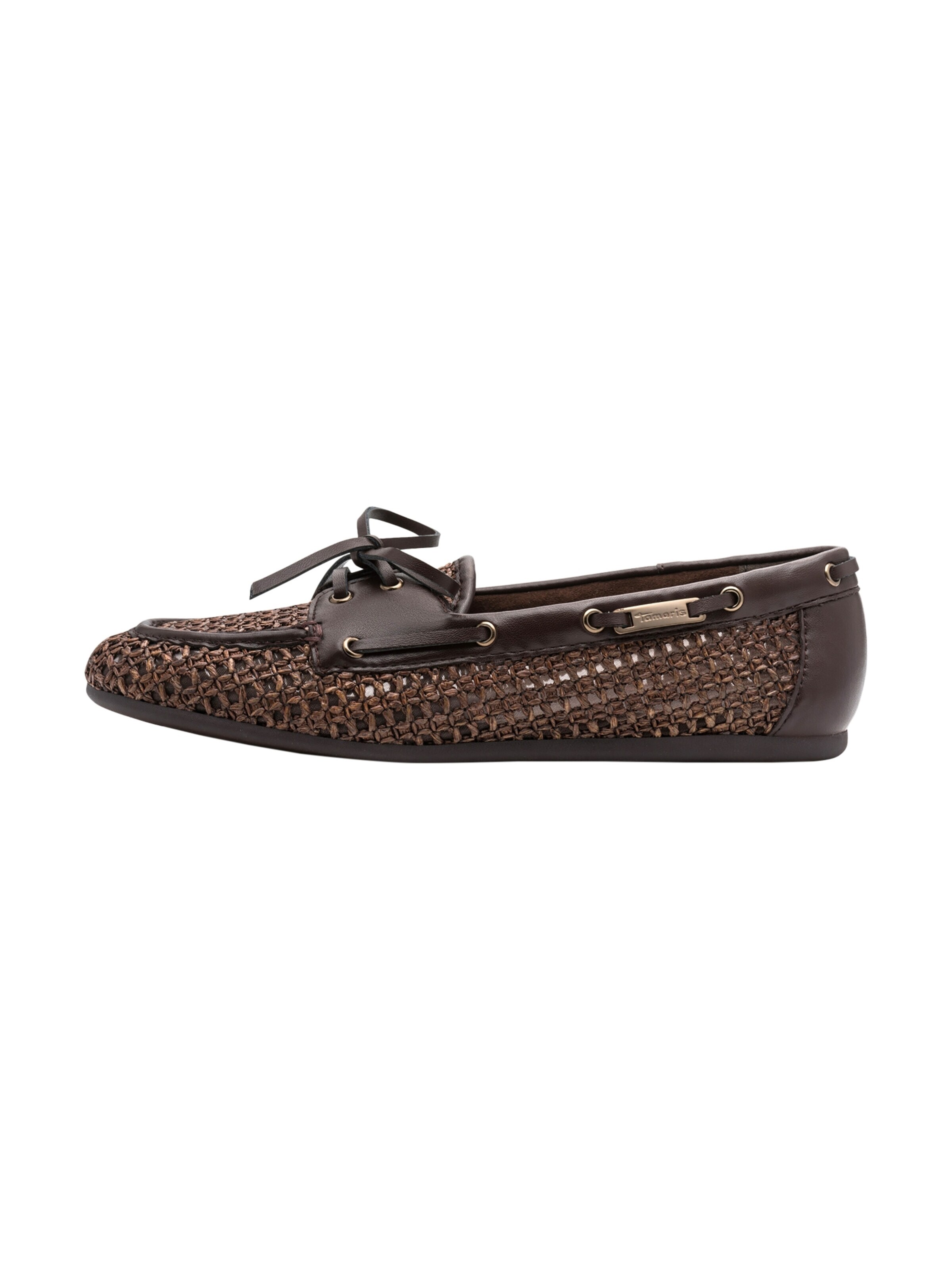 Ballerines 'Schnürmokassin' Tamaris en marron