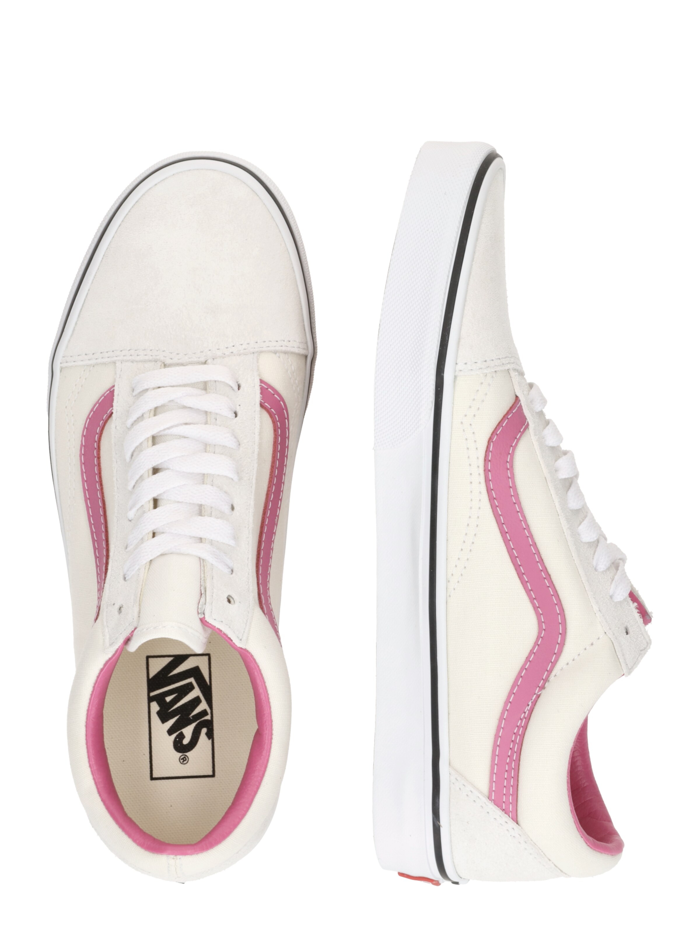 Baskets basses 'Old Skool' VANS en rose : sur le côté