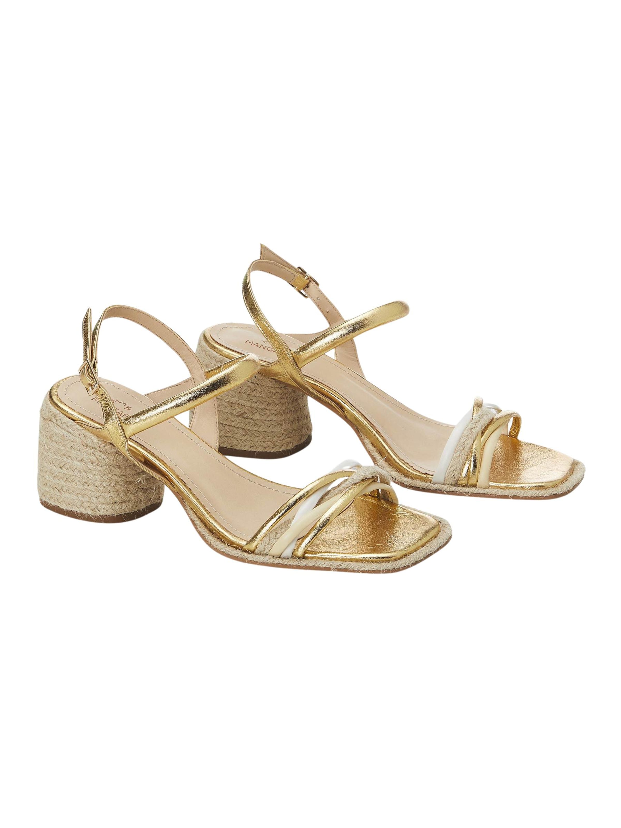Mangara Atelier Strap Sandals in Gold