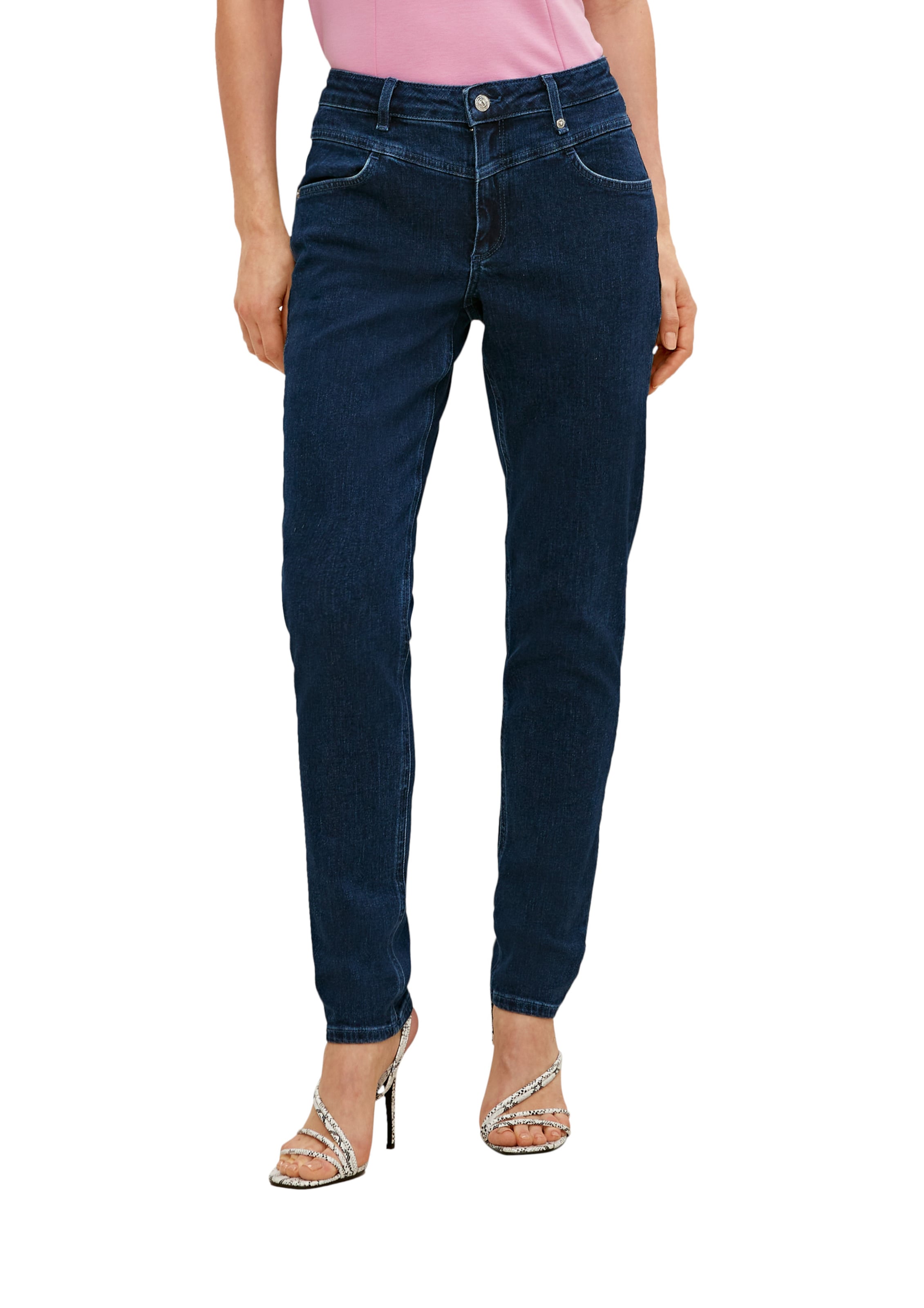 COMMA Slimfit Jeans-Hose in Blau