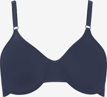 BeeDees Bra 'Bügel-BH Microfun W' in Blue: front