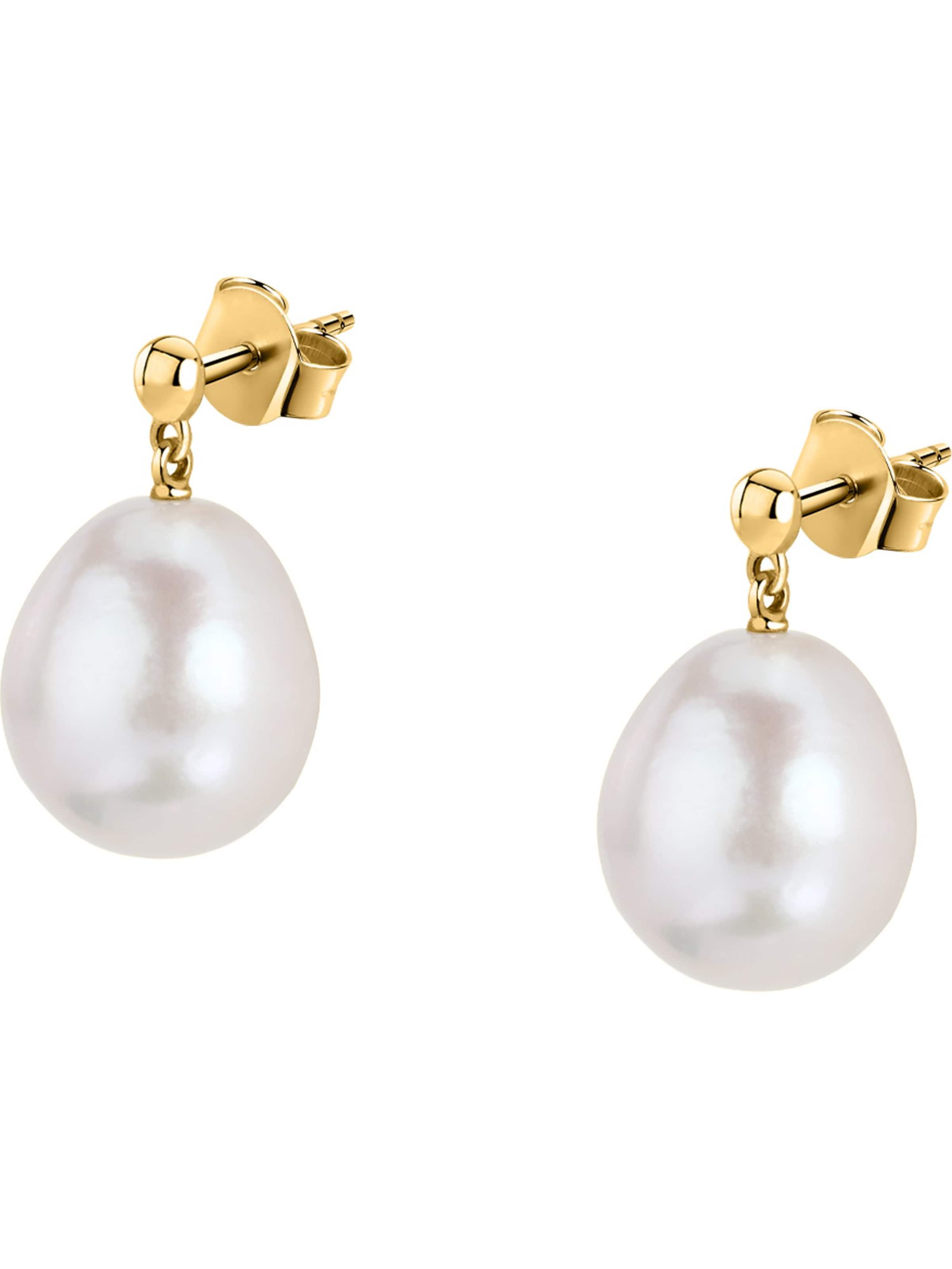 CHRIST Ohrringe in Gelb: Vorderseite