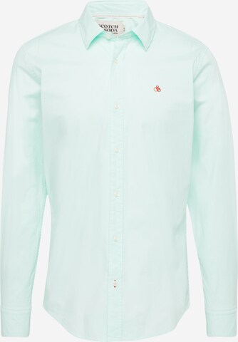 Coupe slim Chemise SCOTCH & SODA en vert : devant