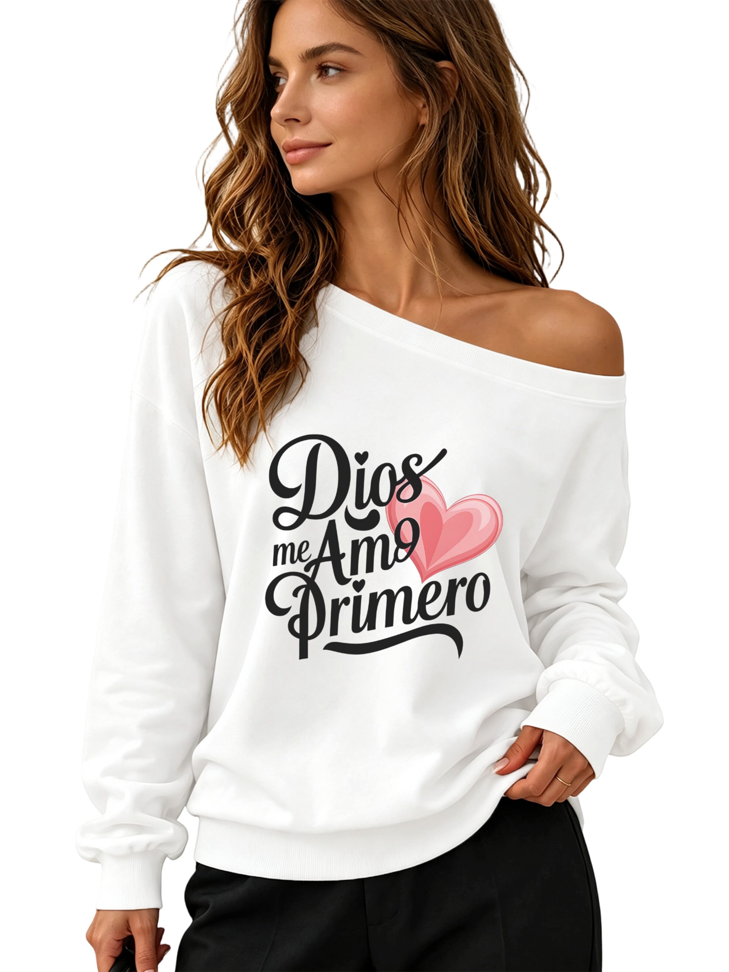 GORHEY Sweatshirt in White: front