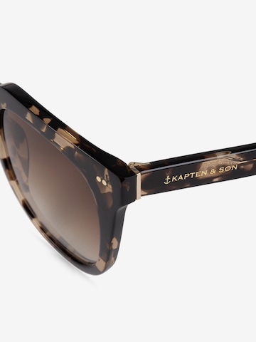 Kapten & Son Sunglasses 'Florence Crystal Tortoise Brown' in Brown