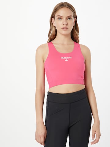 THE NORTH FACE Bustier Sporttop in Roze: voorkant