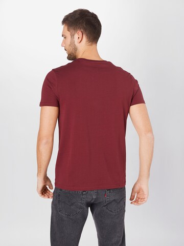ALPHA INDUSTRIES Regular fit Majica | rdeča barva