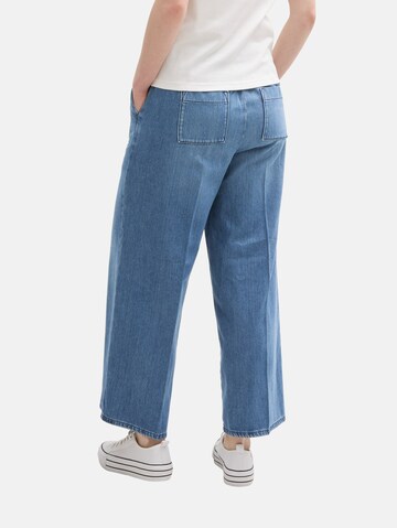 TOM TAILOR Wide leg Jeans in Blauw