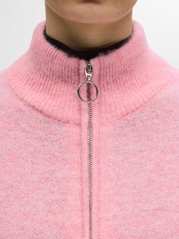 SELECTED FEMME Knit cardigan in Pink