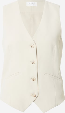 ABOUT YOU x Iconic by Tatiana Kucharova Suit Vest in Beige: front