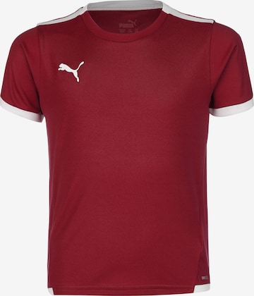 T-Shirt fonctionnel 'TeamLiga' PUMA en rouge : devant