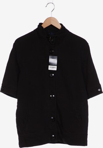 CECIL Sweatshirt & Zip-Up Hoodie in XXL in Black: front