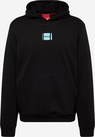 HUGO Sweatshirt 'Daratschi214' in Black: front