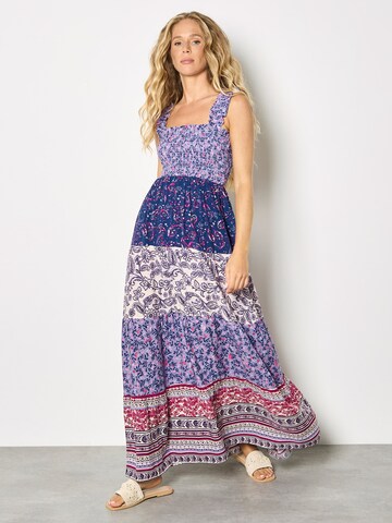 Apricot Patchwork Floral Paisley Maxi Dress ' ' in Mischfarben