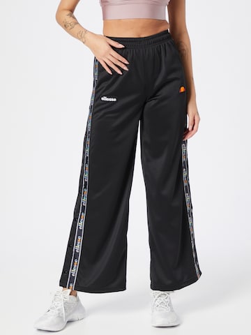 Wide Leg Pantalon 'Deysi' ELLESSE en noir : devant