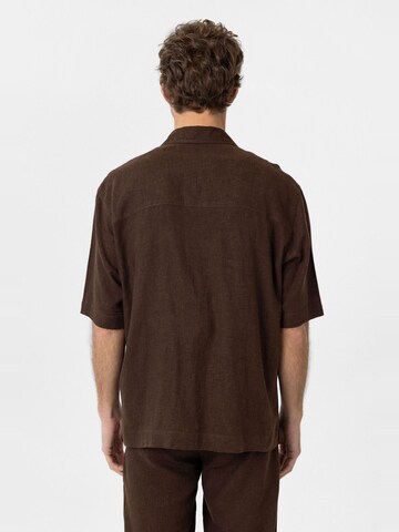 Antioch Comfort fit Button Up Shirt 'Jonas' in Brown