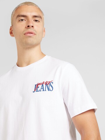 GUESS JEANS Majica | bela barva