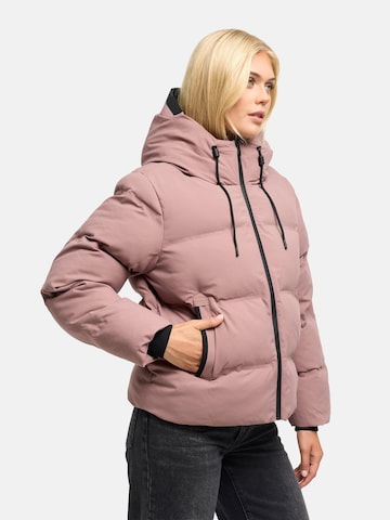 MARIKOO Winterjas 'Paddie 16' in Lila: voorkant