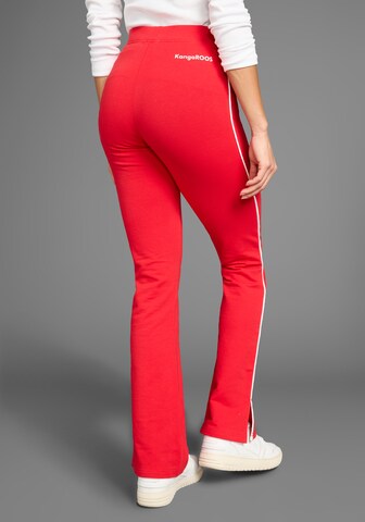 KangaROOS Flared Pants in Red