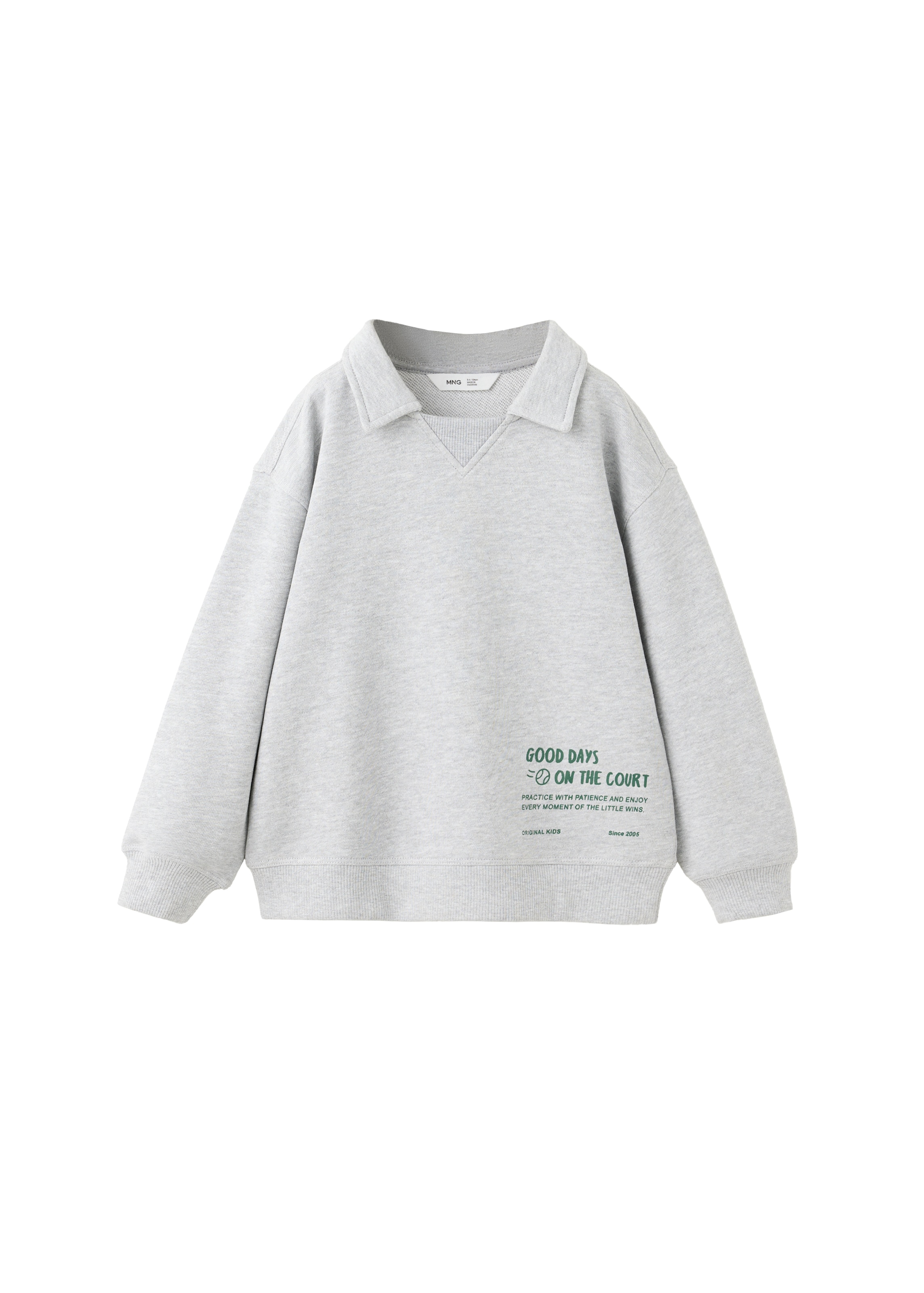 MANGO KIDS Bluza w kolorze szary: przód
