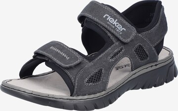 Rieker Hiking Sandals in Grey: front