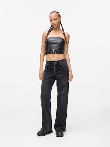 KARL LAGERFELD JEANS Wide leg Τζιν σε μαύρο: μπροστά