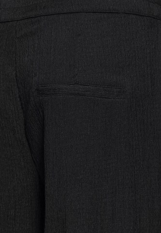 STREET ONE Wide Leg Hose 'Crash' in Schwarz