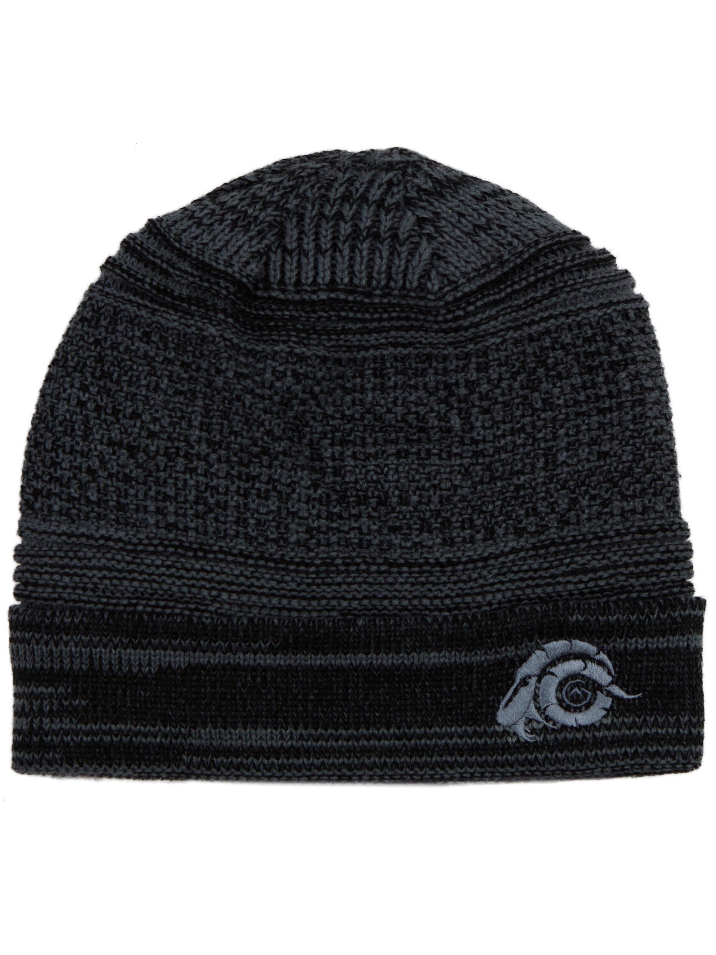 Guggen Mountain Beanie 'Mütze K902 Wintermütze mit leichtem Fleecefutter' in Black