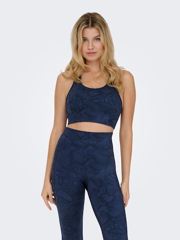 ONLY PLAY Medium Support Sports-BH 'ONPFire-2' i blå