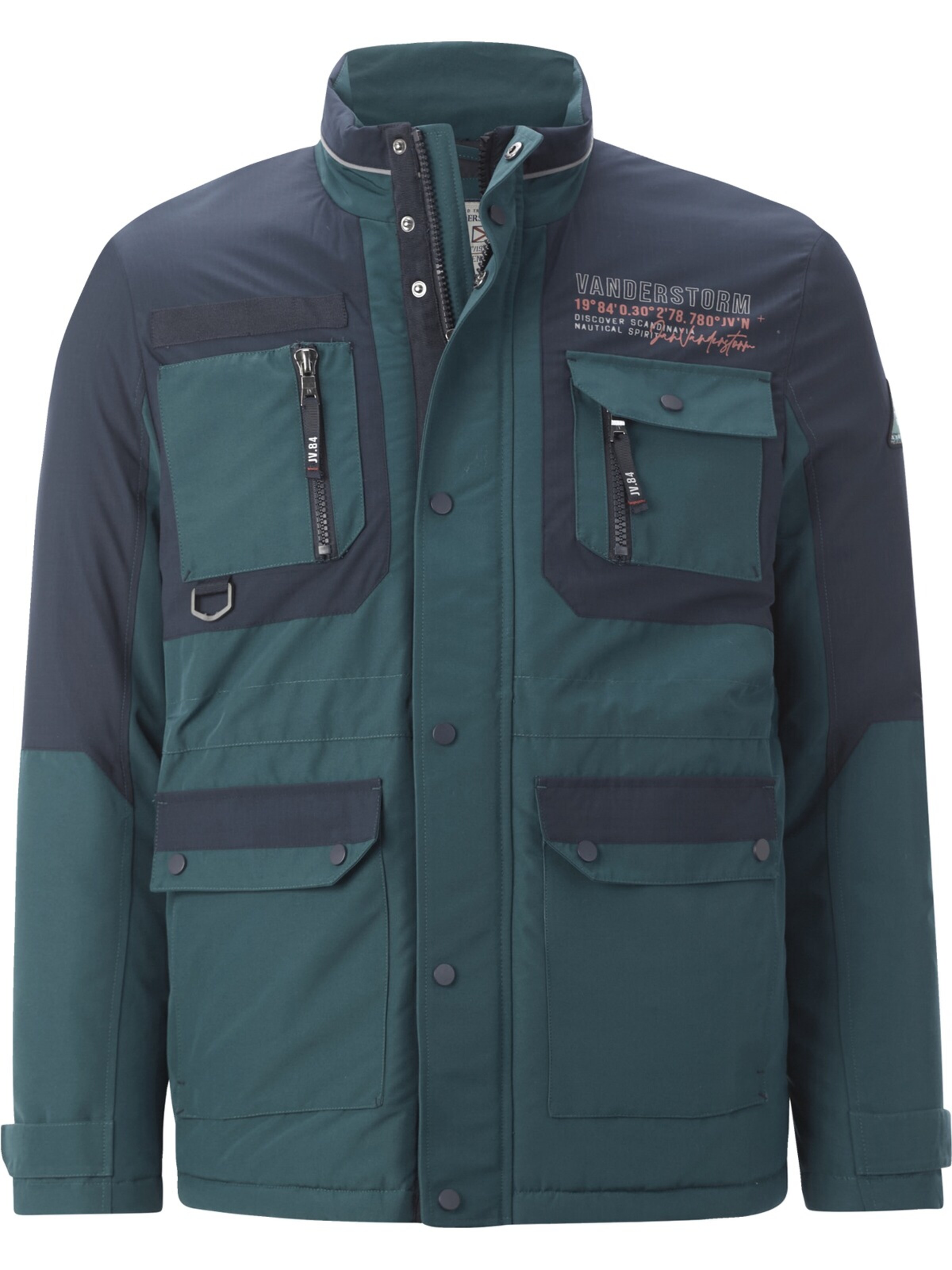 Jan Vanderstorm Outdoorjacke 'Finndal' in Blau: Vorderseite