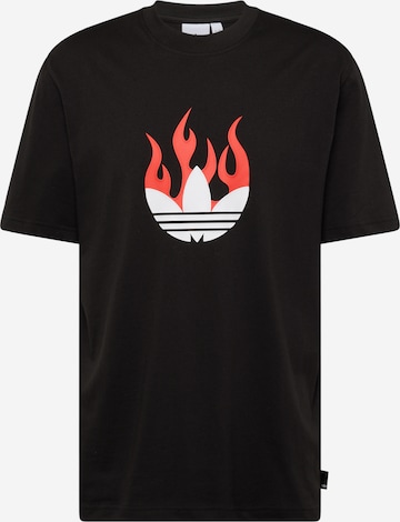 ADIDAS ORIGINALS Shirt in Black: front