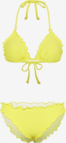 CHIEMSEE Triangle Bikini in Yellow: front