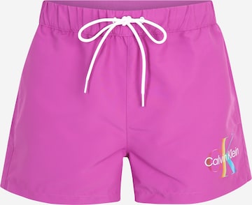 Calvin Klein Swimwear Zwemshorts in Roze: voorkant